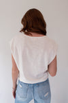 Noa Basic Cut Off Tee - White