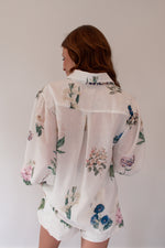 May Floral Button Blouse