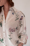 May Floral Button Blouse