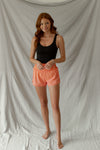 High Waisted Active Shorts - Peach