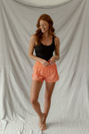 High Waisted Active Shorts - Peach