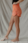 High Waisted Active Shorts - Peach