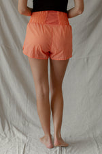 High Waisted Active Shorts - Peach