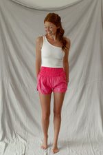 High Waisted Active Shorts - Pink