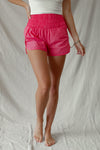 High Waisted Active Shorts - Pink