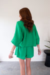 Bora Green Button Down