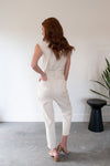 Sunday Natural Cap Sleeve Jumpsuit