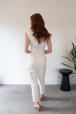 Sunday Natural Cap Sleeve Jumpsuit