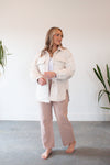 Tinley Cream Oversized Quilted Jacket