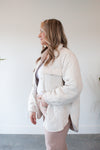 Tinley Cream Oversized Quilted Jacket