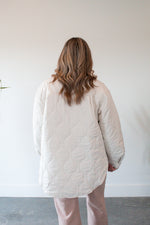 Tinley Cream Oversized Quilted Jacket