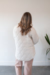 Tinley Cream Oversized Quilted Jacket