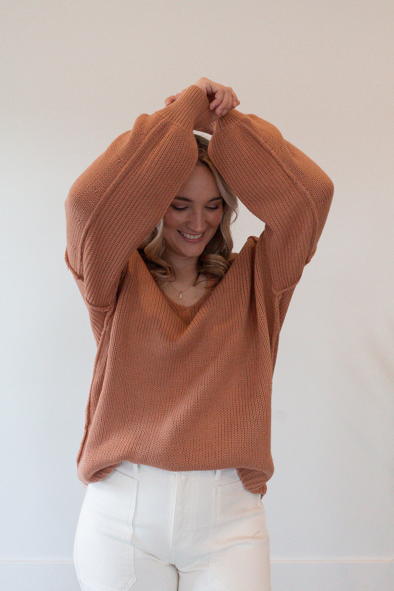 Sav Coral Oversized Sweater