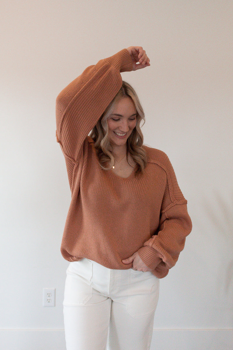 Sav Coral Oversized Sweater