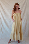 Yellow Ruffle Maxi Dress