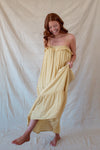 Yellow Ruffle Maxi Dress