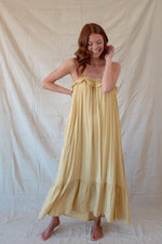 Yellow Ruffle Maxi Dress