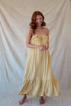 Yellow Ruffle Maxi Dress