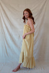 Yellow Ruffle Maxi Dress