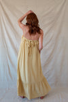 Yellow Ruffle Maxi Dress