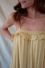 Yellow Ruffle Maxi Dress