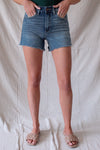 Bailee High Rise Fray Denim Short