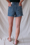 Bailee High Rise Fray Denim Short