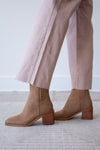 Dallas Square Toe Suede Bootie - Camel